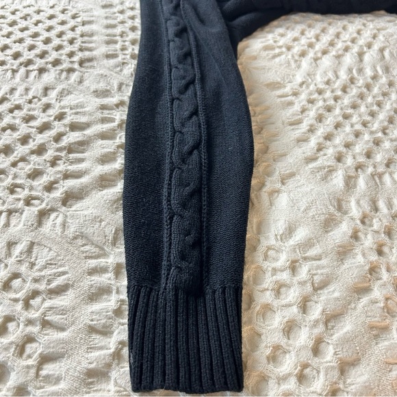 GAP Maternity Cable Knit Sweater & NWT tee Black Size Small EUC 100% cotton - Picture 12 of 16